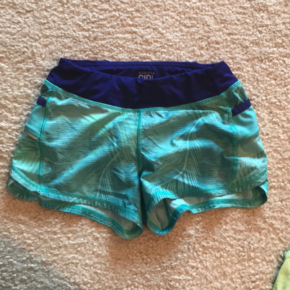 Athleta girls shorts size small 7